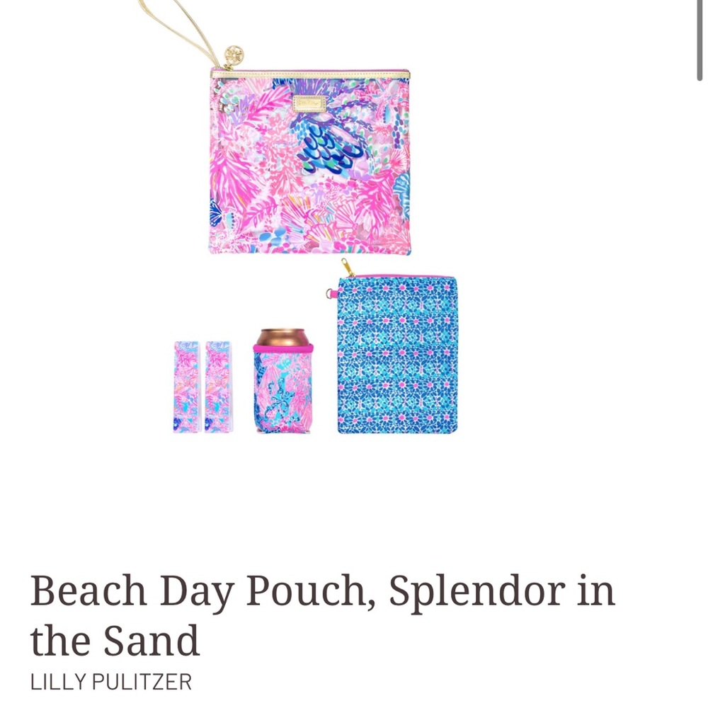 Lilly Pulitzer Pink and Blue Accessory Set